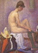Georges Seurat The Post of Woman USA oil painting artist